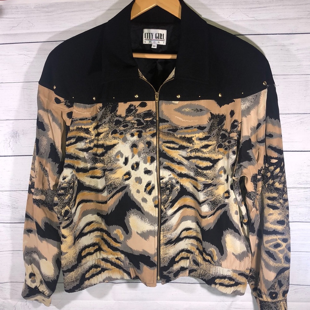 Vintage City Girl Sport zipper up jacket